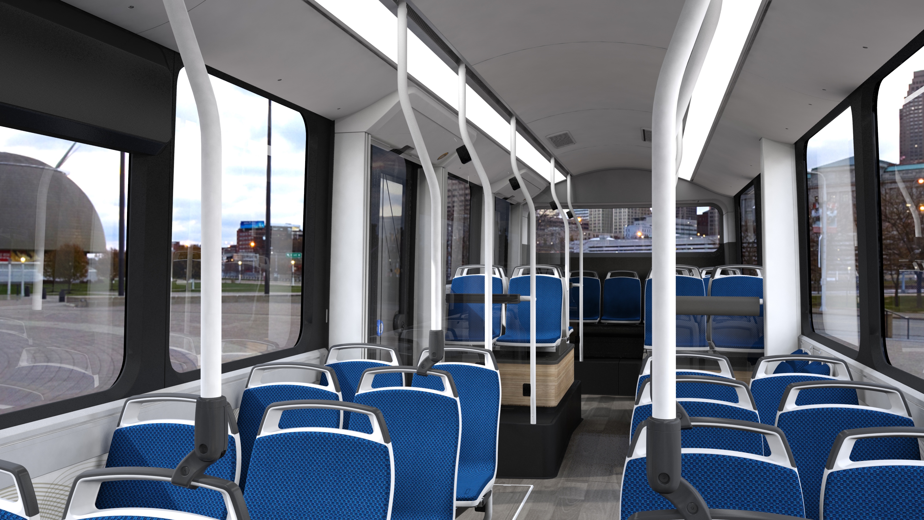 Citea LF 122 (Innenraum, bis 110 Fahrgäste auf 12,2 m)