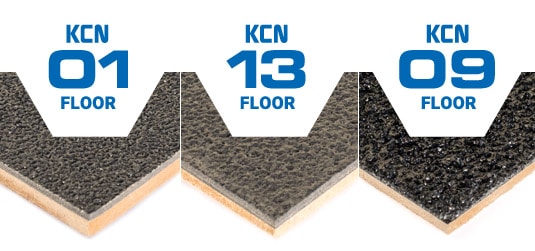 Musterplatten Antirutschboden KCN 01, KCN 09 und KCN 13