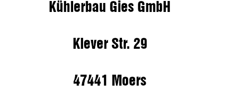 Kühlerbau Gies