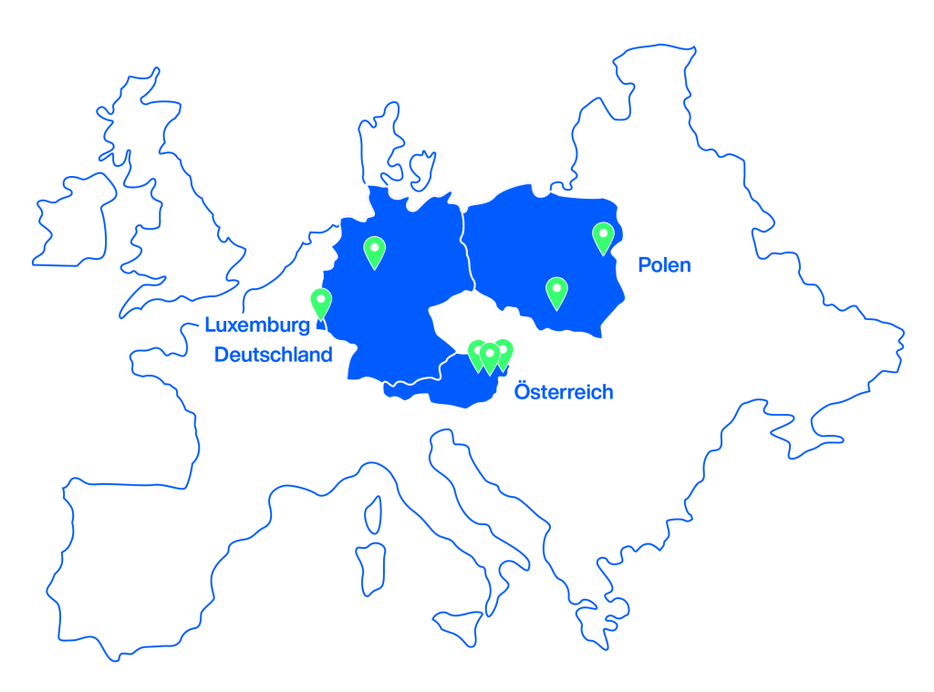 Standorte der Innerio Group