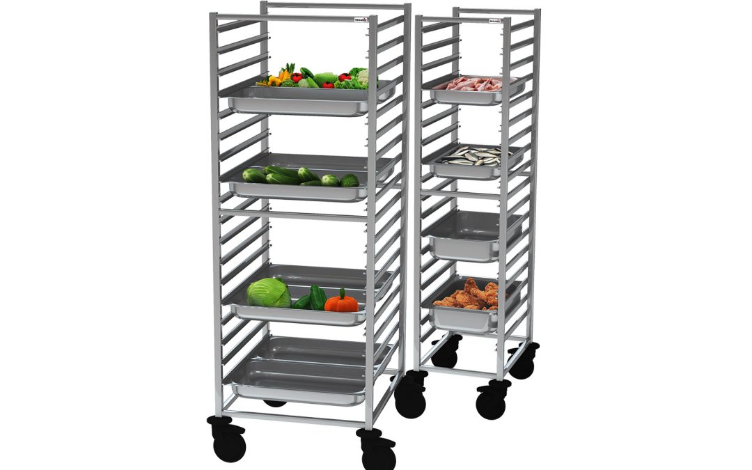 Edelstahl GastroNorm Wagen