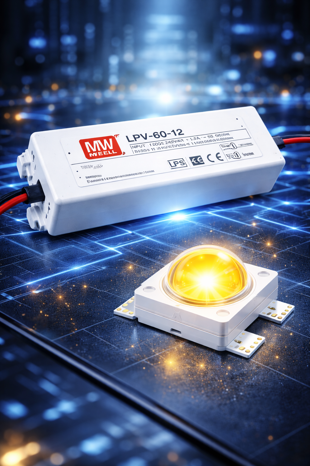 LED-Reparatur mit Netzteil und SMD