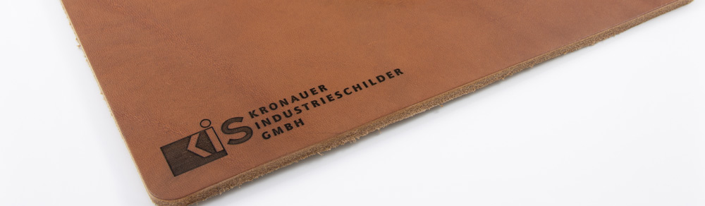 Echt-Leder-Mousepad mit Lasergravur