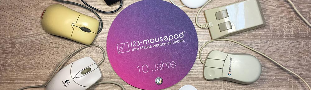 123-mousepad: 10 Jahre am Markt