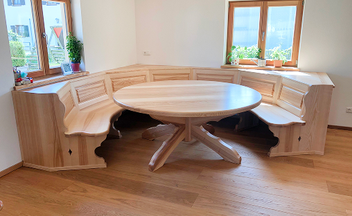 Essecke aus Holz