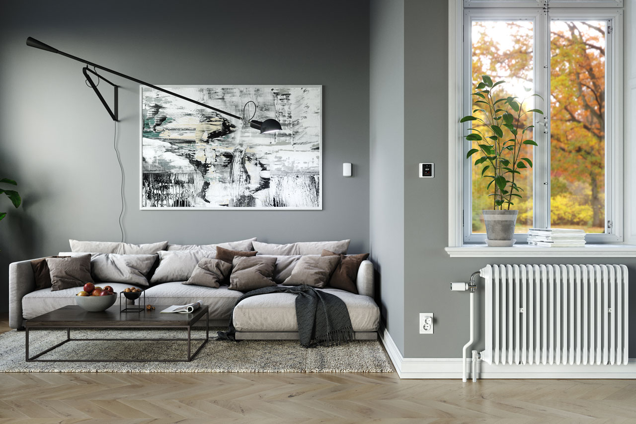 Smart-Home-Komponenten im Wohnbereich