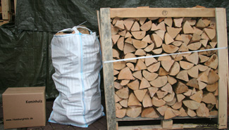 Kaminholz-Verpackung