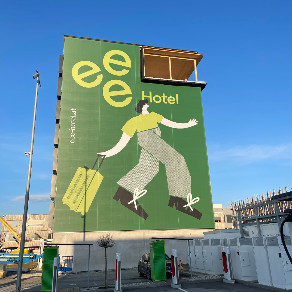 Fassadenwerbung Hotel Eberstalzell