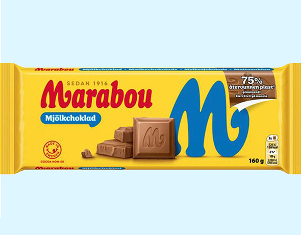 Flexibele Verpackung aus rezykliertem Kunststoff (Marabou)