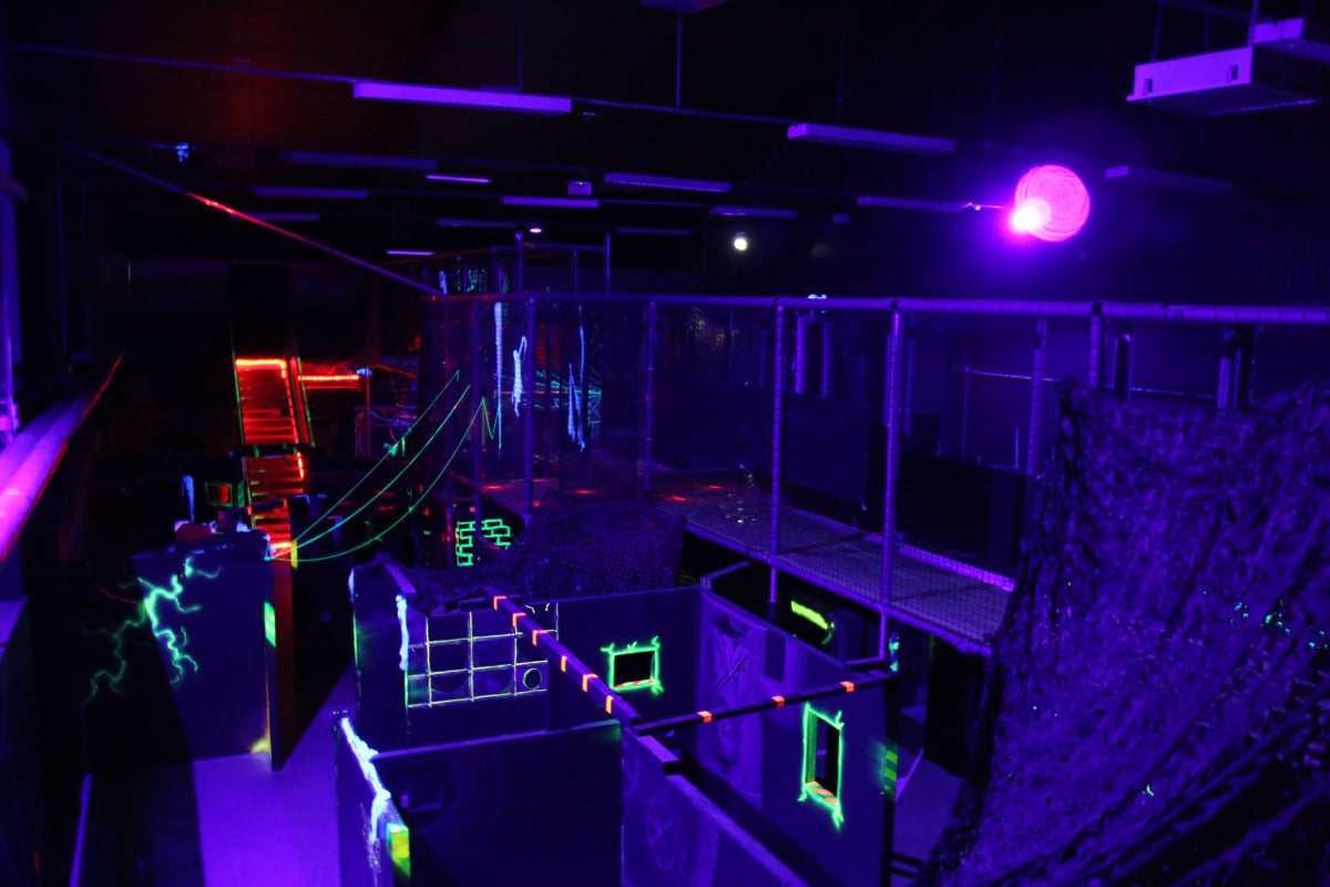 In der Lasertag-Spielarena