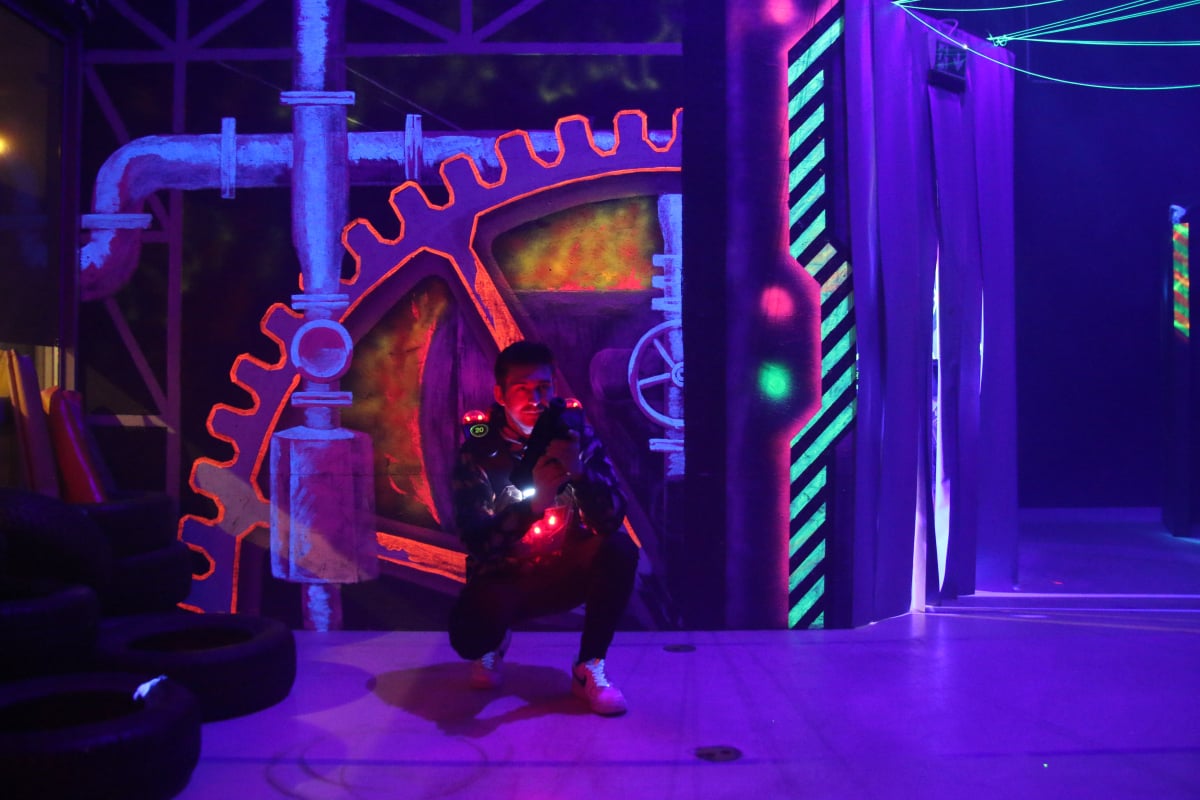 In der Lasertag-Spielarena