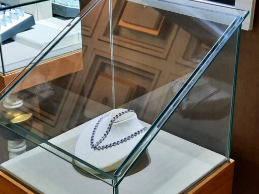 Schmuckvitrine aus Glas