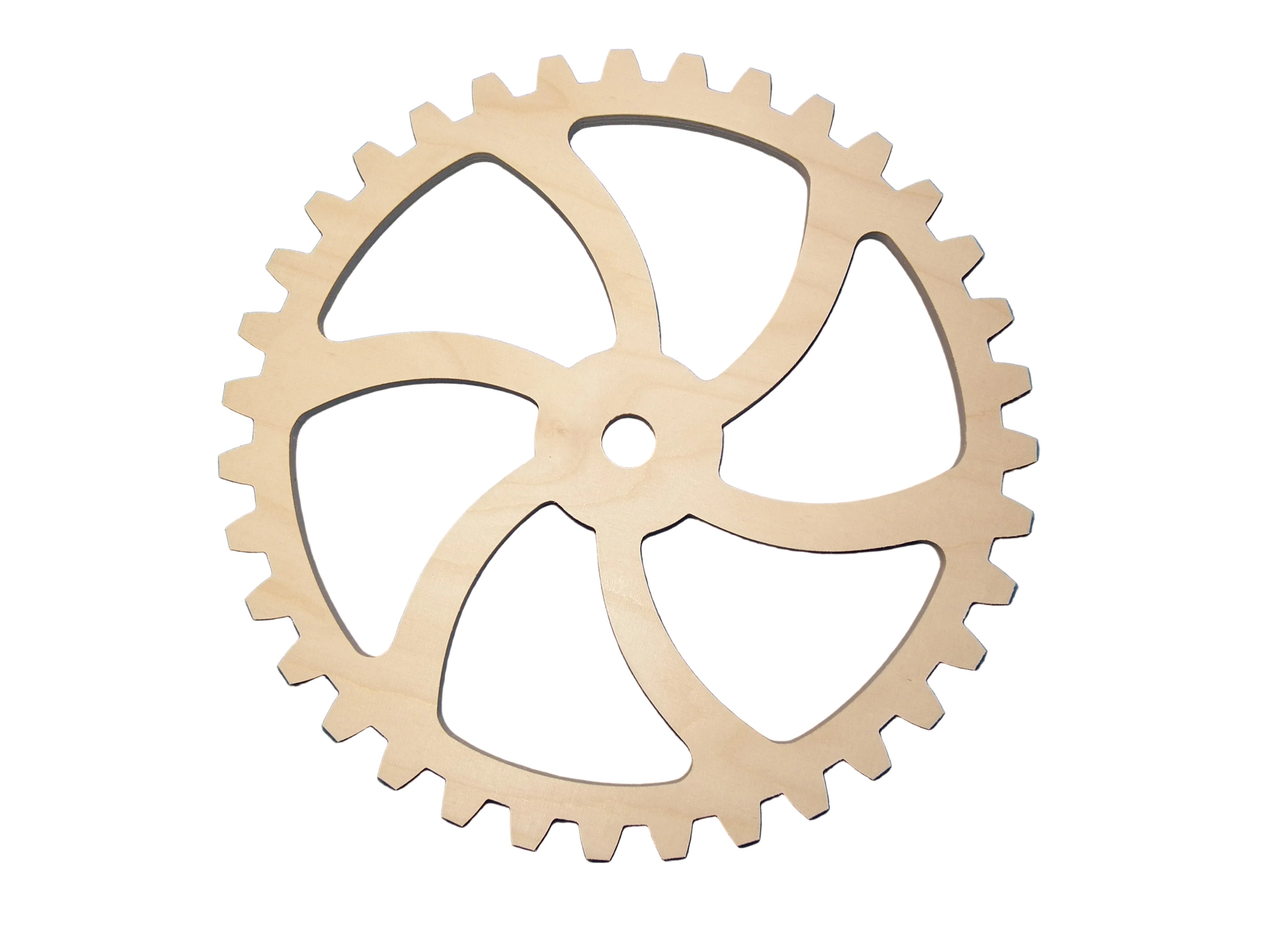 Dekoratives Holzzahnrad Steampunk (Ø 30 cm)