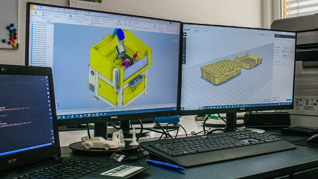 3D-CAD-System und Slicer-Software