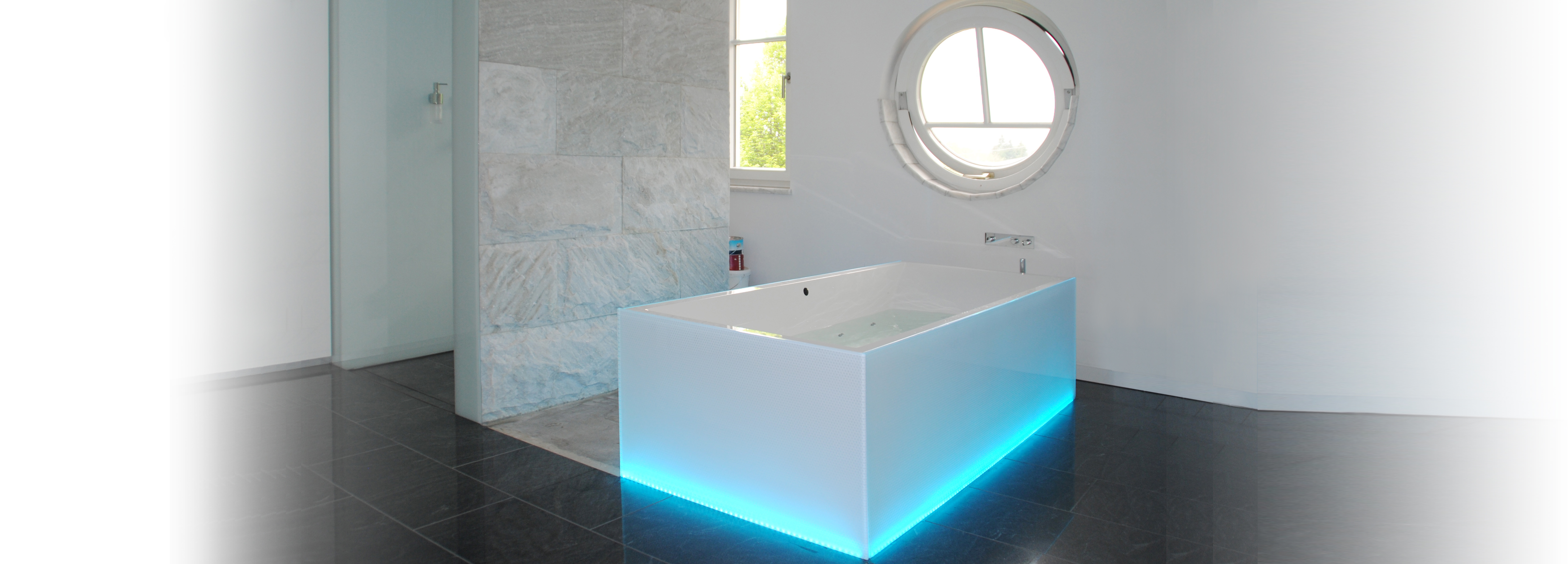 Badezimmer-Verglasung