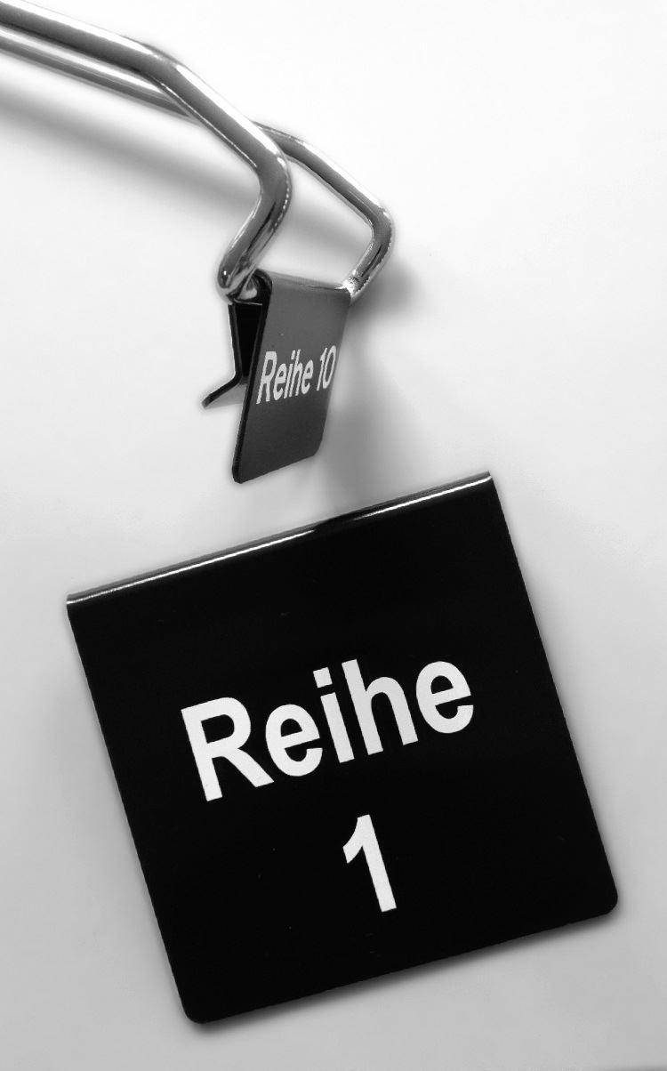 Reihennummer zum Einhängen