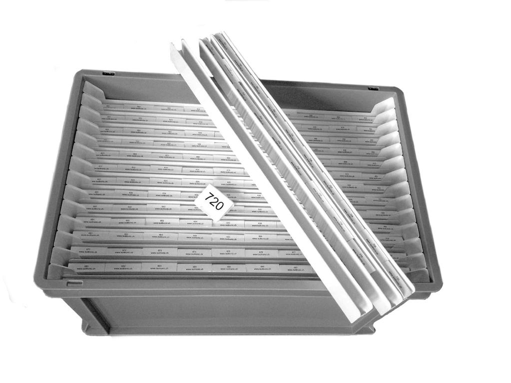 Behälter für 840 Nummern