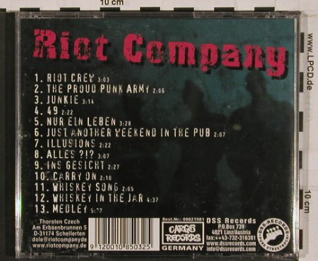 CD Rückseite Riot Company