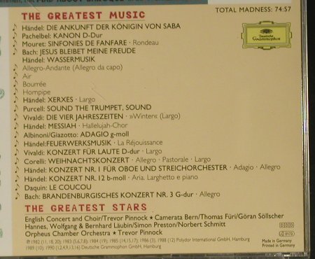 CD Rückseite Mad About Baroque