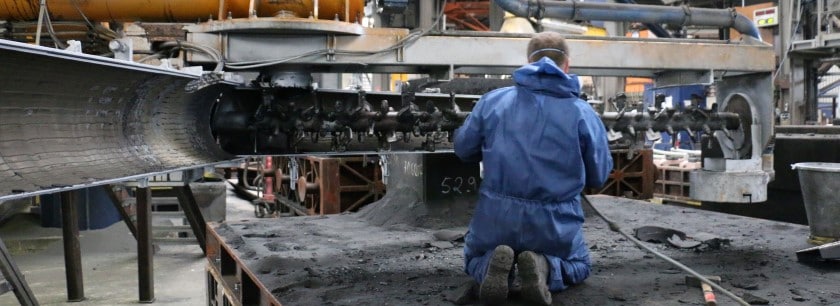 Reinigungseinsatz im Industriebereich