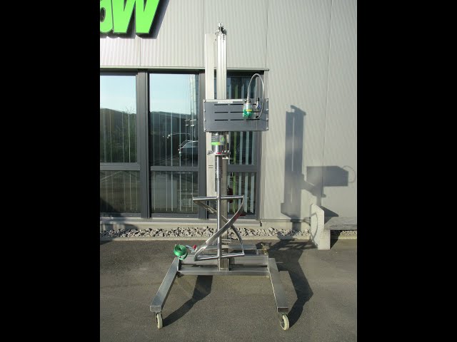Edelstahlfahrstativ mit Wendelrührwerk
