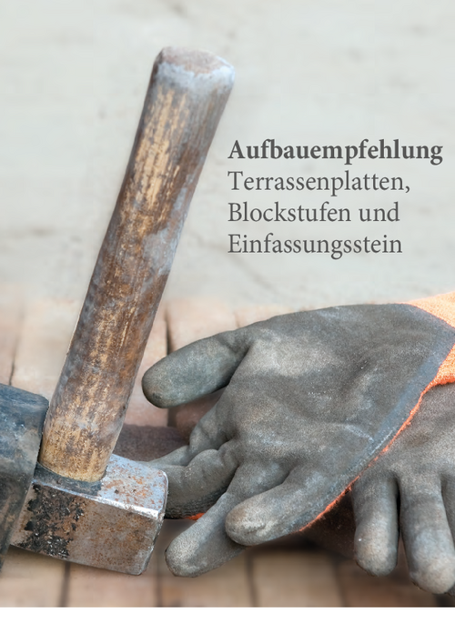Terrassenplatten und Blockstufen