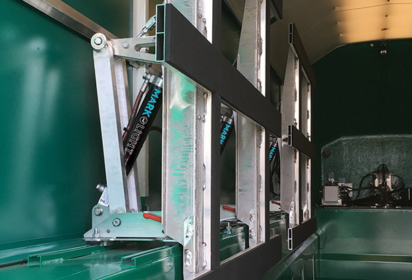 Zylinder im Glastransport
