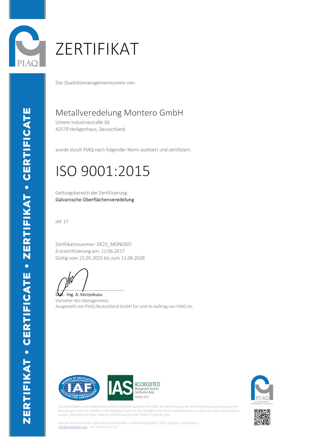 Oberflächentechnik Montero GmbH