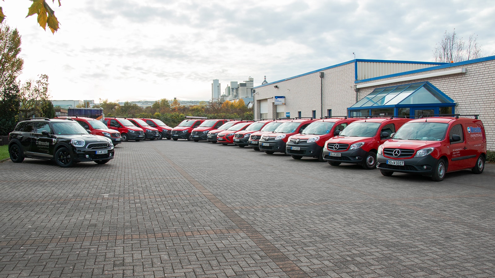 Fuhrpark der Servicetechnik