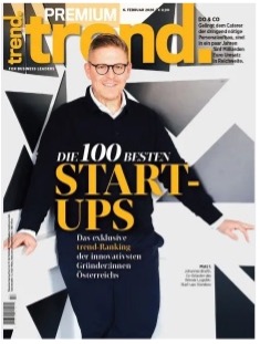 Platzierung in trend Top 50 Startups Österreich 2025