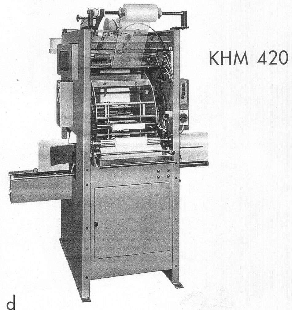 Kapital- und Hinterklebemaschine Hunkeler KHM 420
