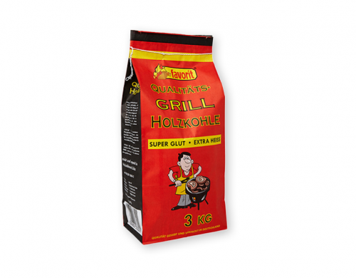 FAVORIT Grill-Holzkohle 3 kg