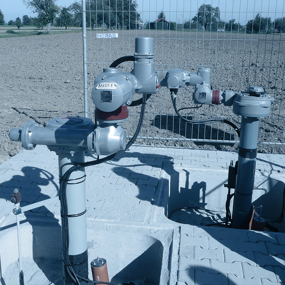 Automatisierter Schieber/Kugelhahn