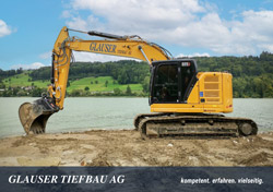 Firmenbroschüre der Glauser Tiefbau AG