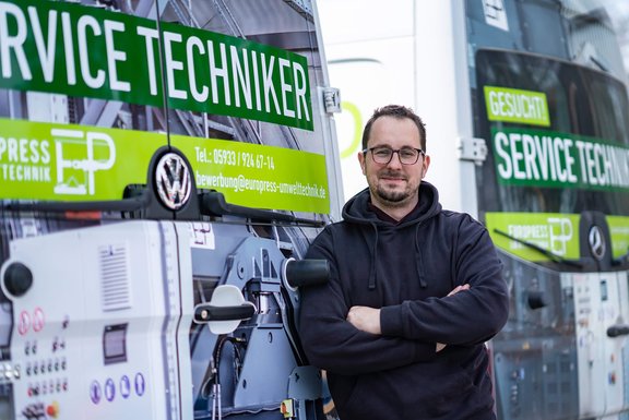 Servicetechniker im Kundeneinsatz