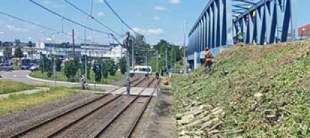 Bahnübergangsarbeiten