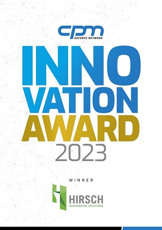 Urkunde CPM Defence Network Innovation Award 2023