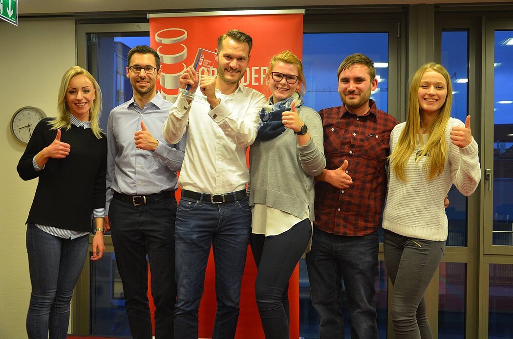 Teamfoto zum Gründerpreis Ingolstadt 2017