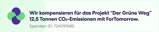 Badge "Grüner Weg" – Umweltinitiative des Unternehmens