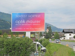 LED-Tafel Optik Maurer
