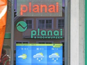 LED-Anzeige Planai