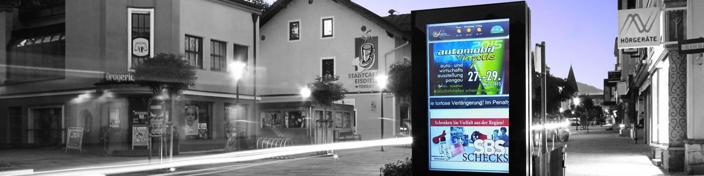LCD-Informationstafel