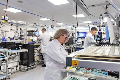 Complete device during final assembly