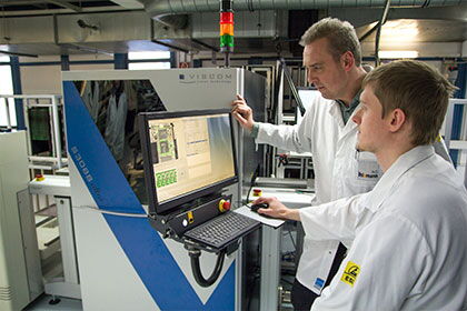 Inspection system for testing electronic assemblies