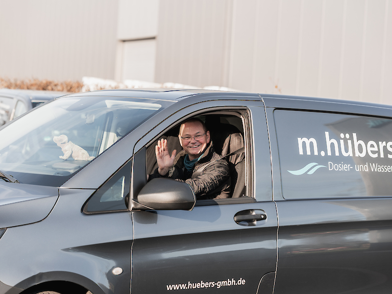 m. hübers im Einsatz