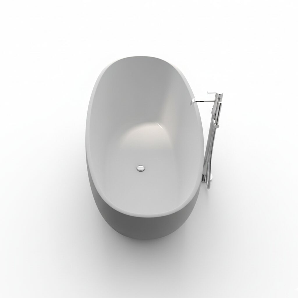 Freistehende Badewanne GioiaBagno Carmen-165 (matt)