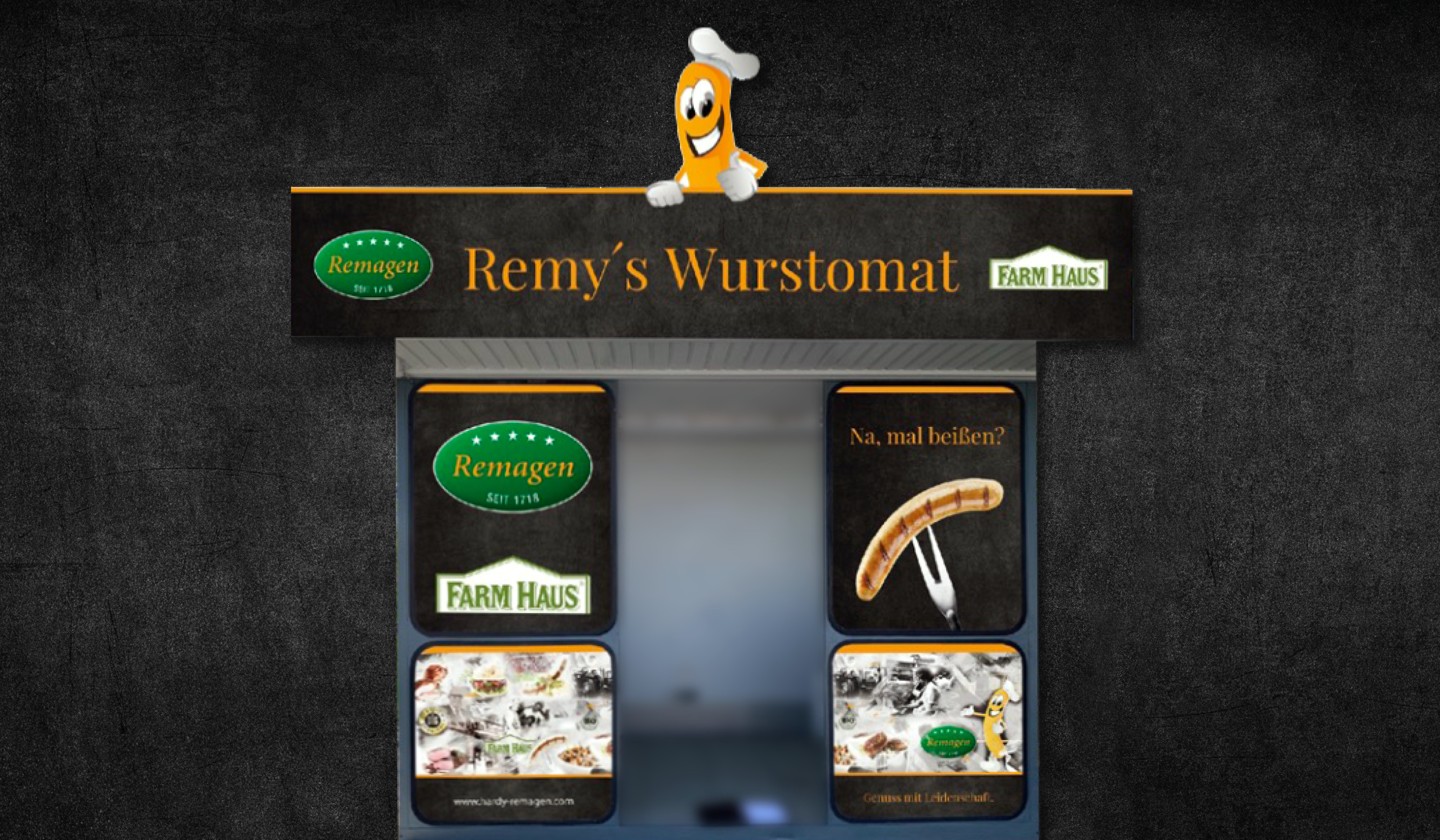 Remy's Wurstomat 24/7 am Firmengelände