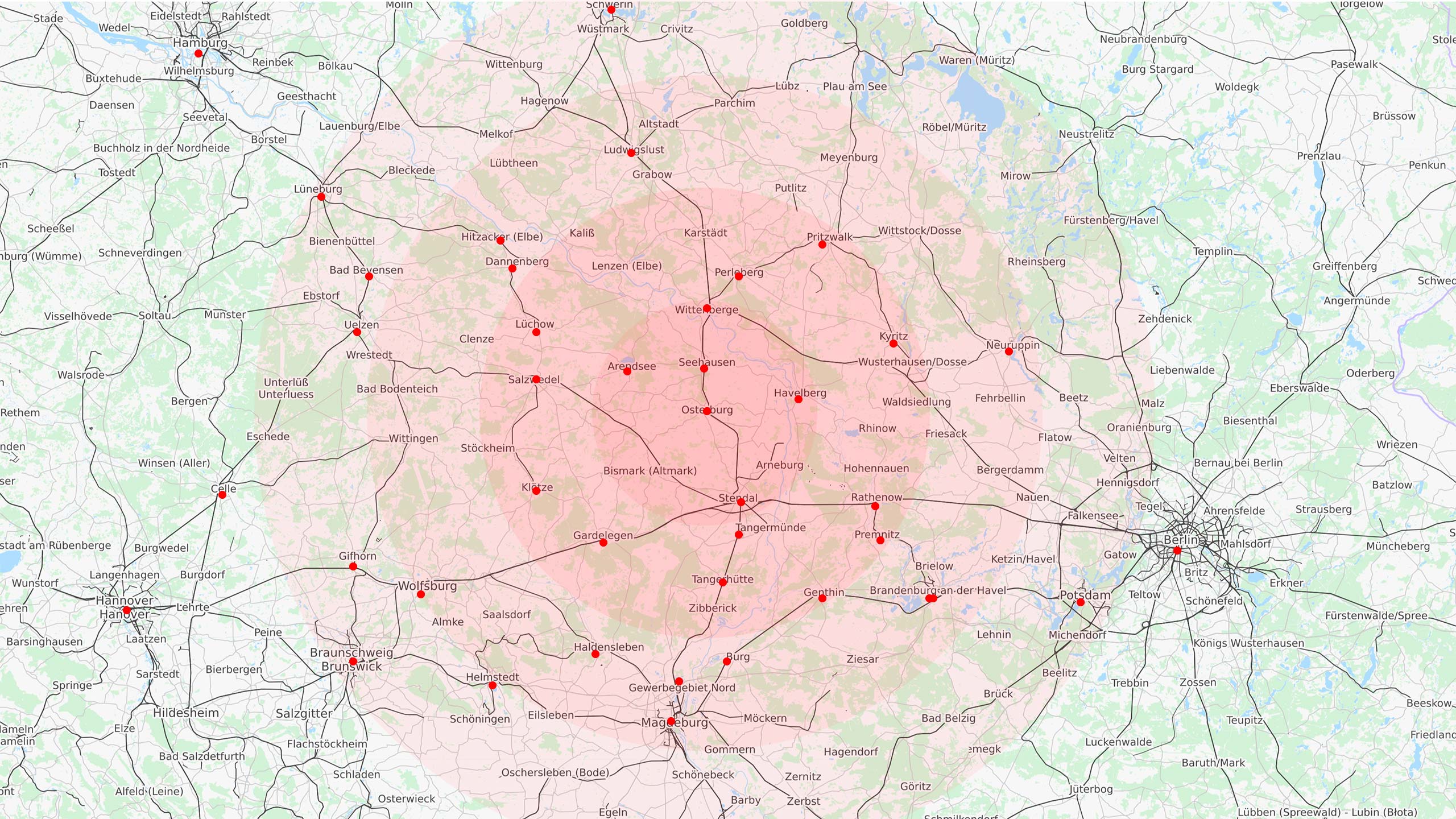 Servicebereich in der Altmark