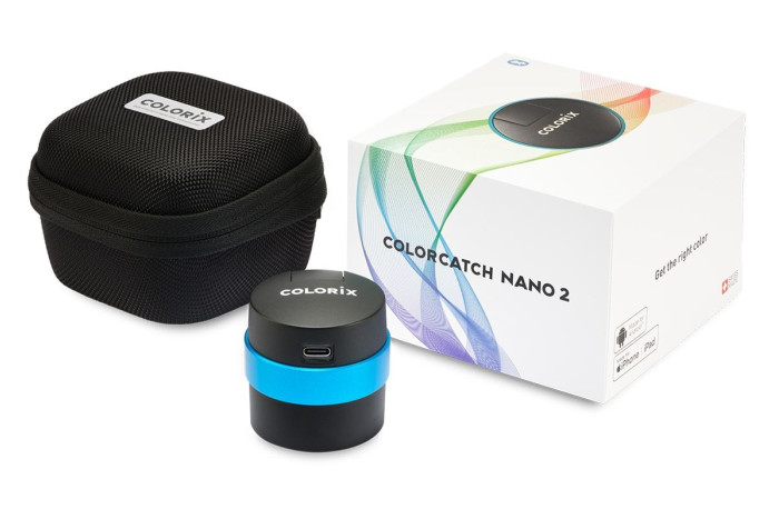 COLORCATCH NANO 2 Set mit Gerät, Zubehör und Verpackung