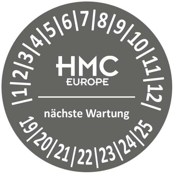 Service- und Wartungskennzeichnung
